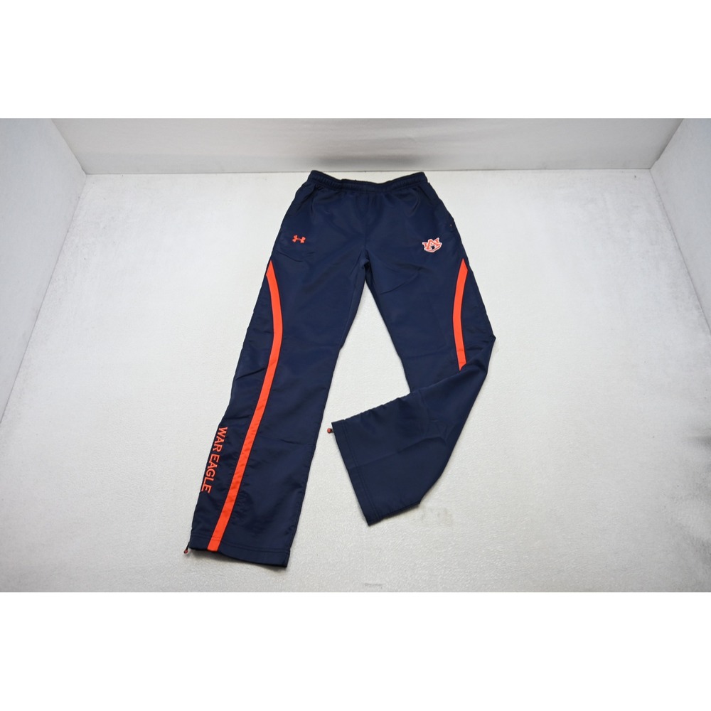 Under Armour Auburn Tigers Track Pants Mens‎ Small Navy Orange War Eagle EUC